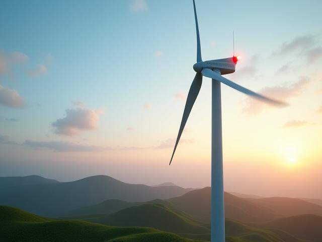 3D model of a large wind turbine