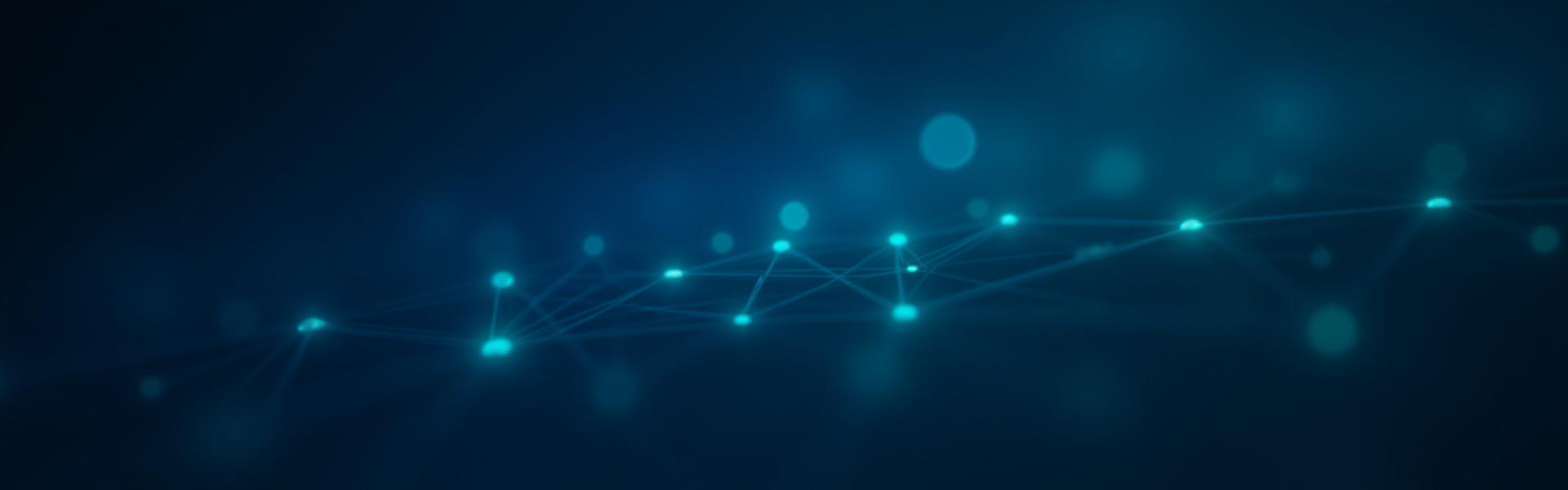 Abstract neural network or adaptive learning graph animation, representing AI-powered personalized learning pathways.